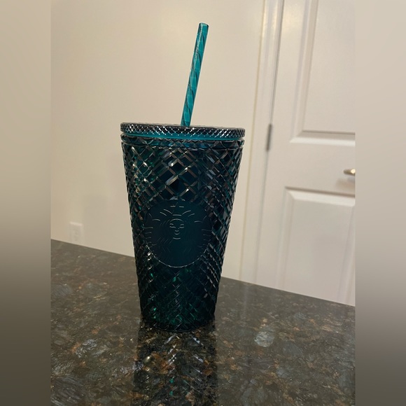 NWT. Starbucks Green/Blue Grande Jewel Tumbler. - Picture 1 of 4